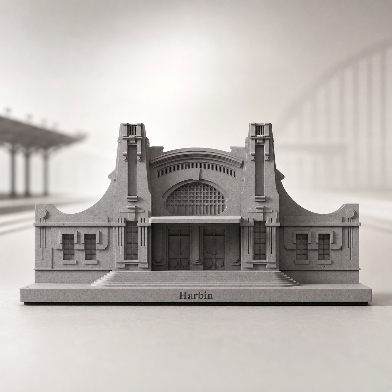 Home Office Architecture - Harbin Old Railway Station | Cement