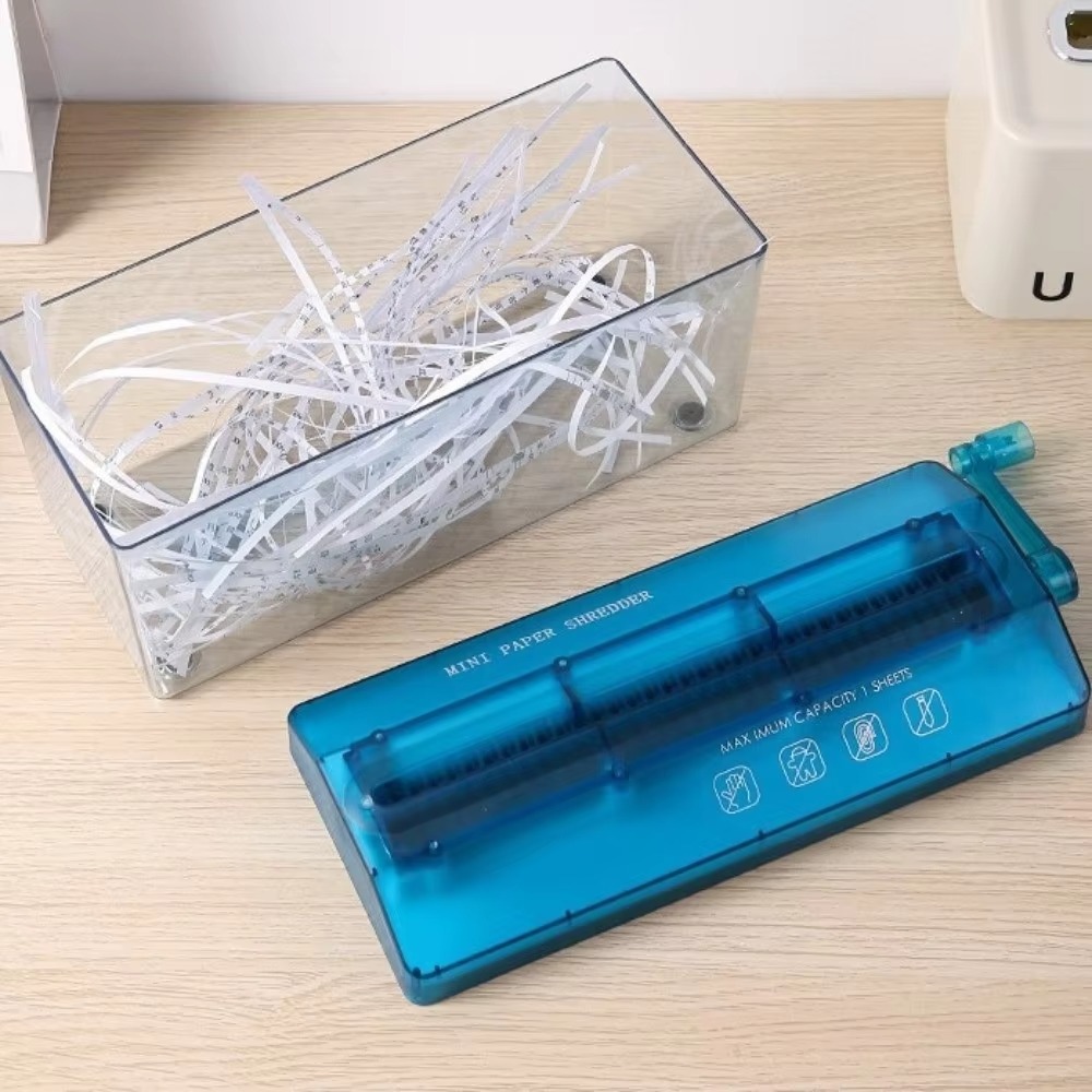 Paper Shredder Micro - Professional Mini Manual Paper Shredder Hand