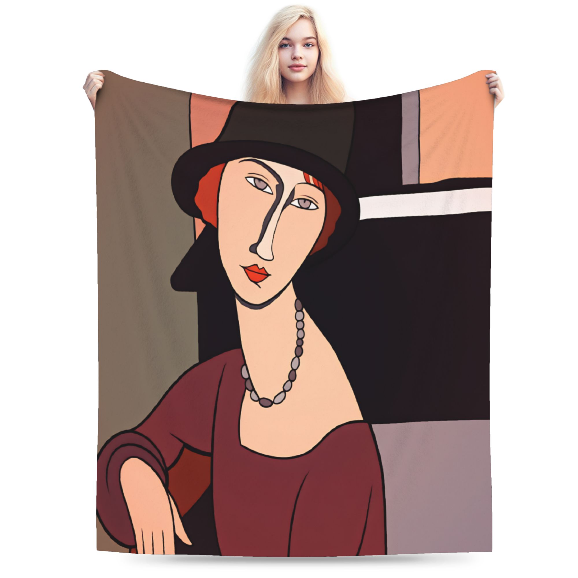 Home Office Trend - Amadeo Modigliani Warm Cozy Blanket Trend