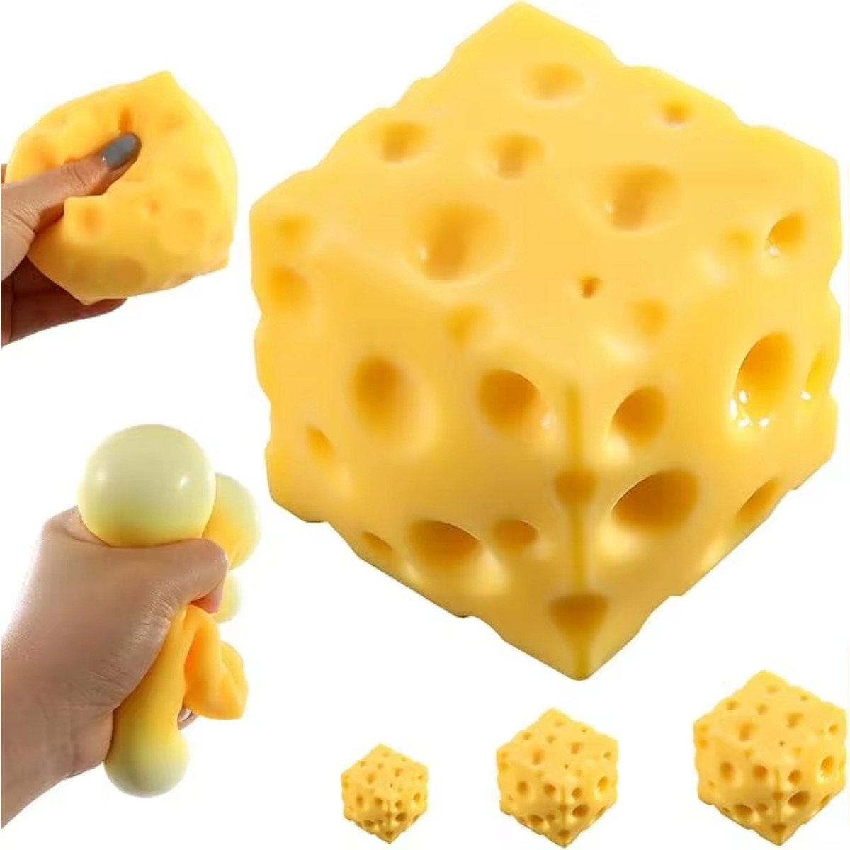 Home Office Living Room - Cheese Stress Ball Squishy Toy Soft