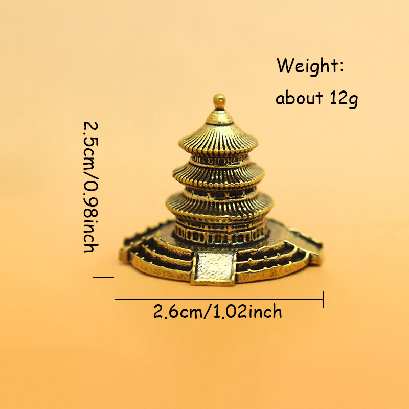 Brass Temple Architecture Figu - Home Office Architecture recension och pris