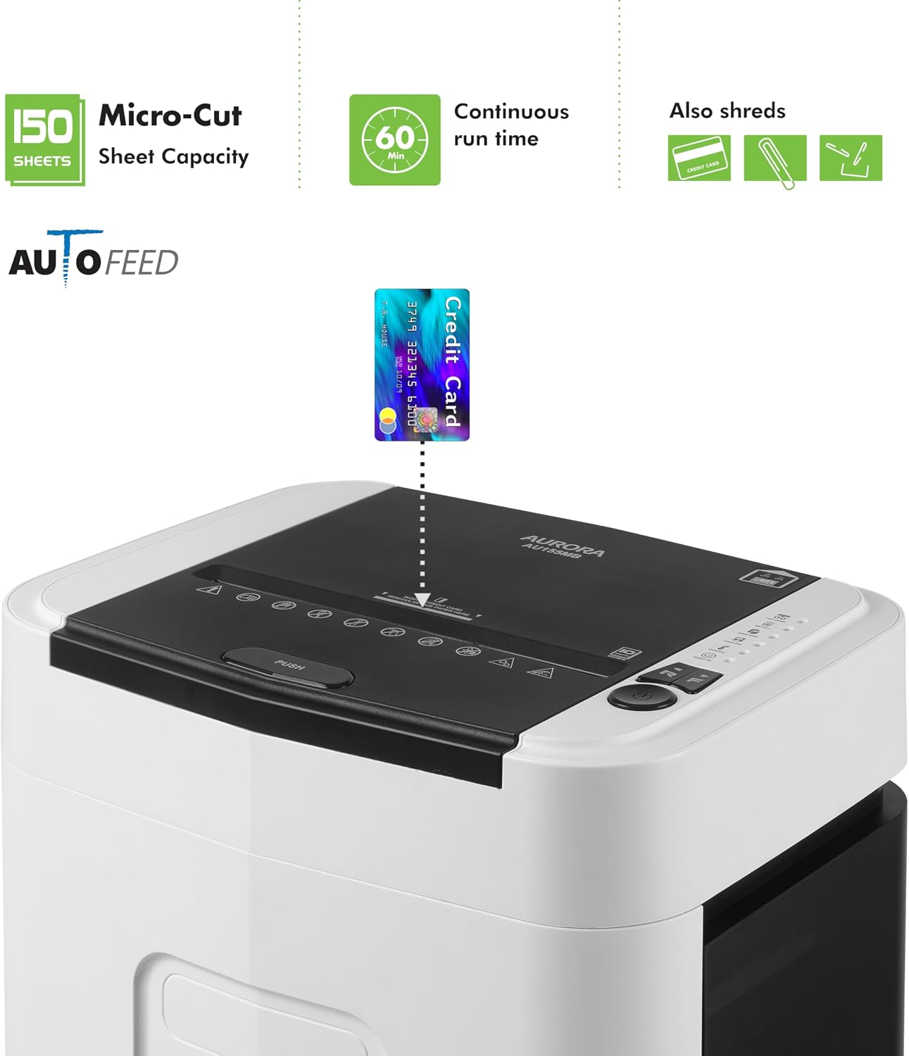 Auto feed micro cut paper cred - Paper Shredder Micro recension och pris