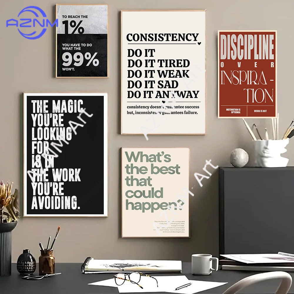 Minimalist Motivational Quotes - Home Office Room Inspiration recension och pris