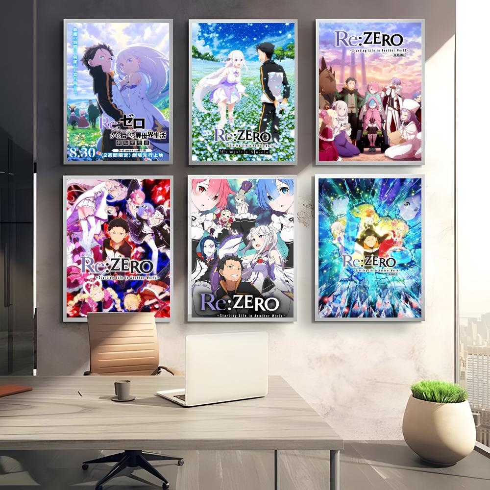 Anime R-Re Zero Poster Perfect - Home Office Wallpaper recension och pris