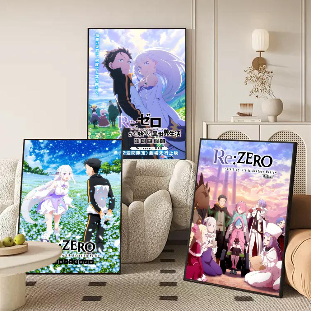 Anime R-Re Zero Poster Perfect - Home Office Wallpaper recension och pris