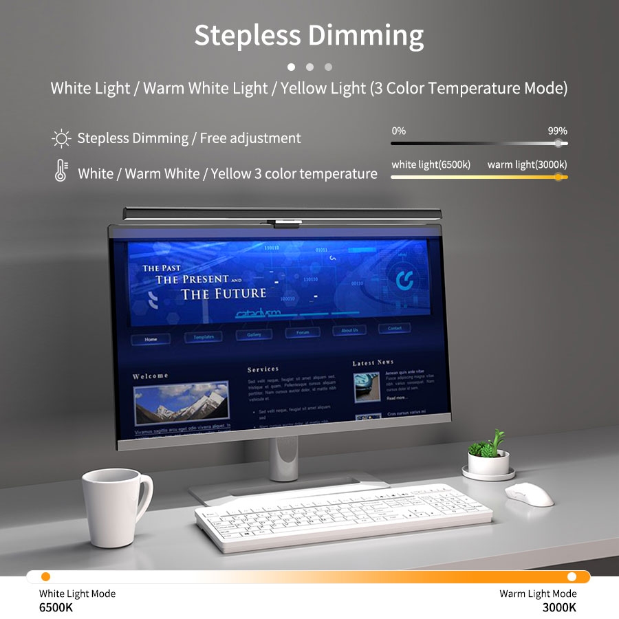 50cm LED Monitor Light Bar Scr - Home Office Desk Ideas recension och pris