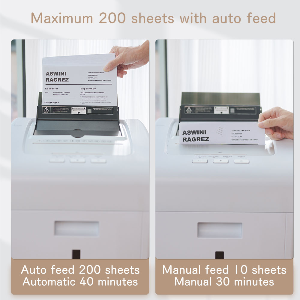 Automatic Paper Shredder 200 S - Paper Shredder Micro recension och pris