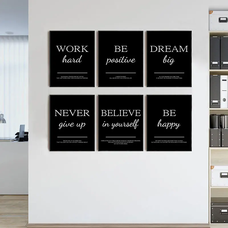 Modern Simple Inspirational Qu - Home Office Room Inspiration recension och pris