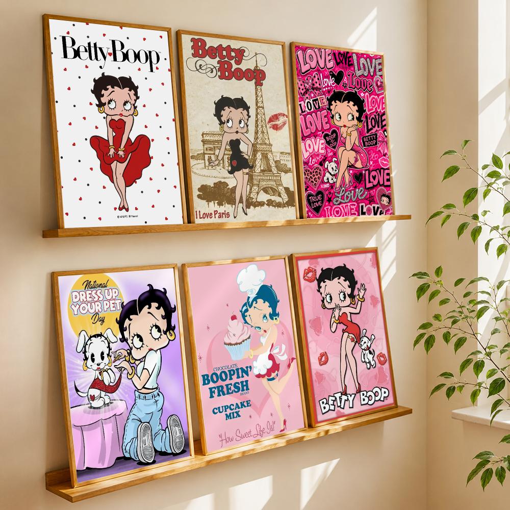 B-Betty B-Boop Sleeping Poster - Home Office Wallpaper recension och pris