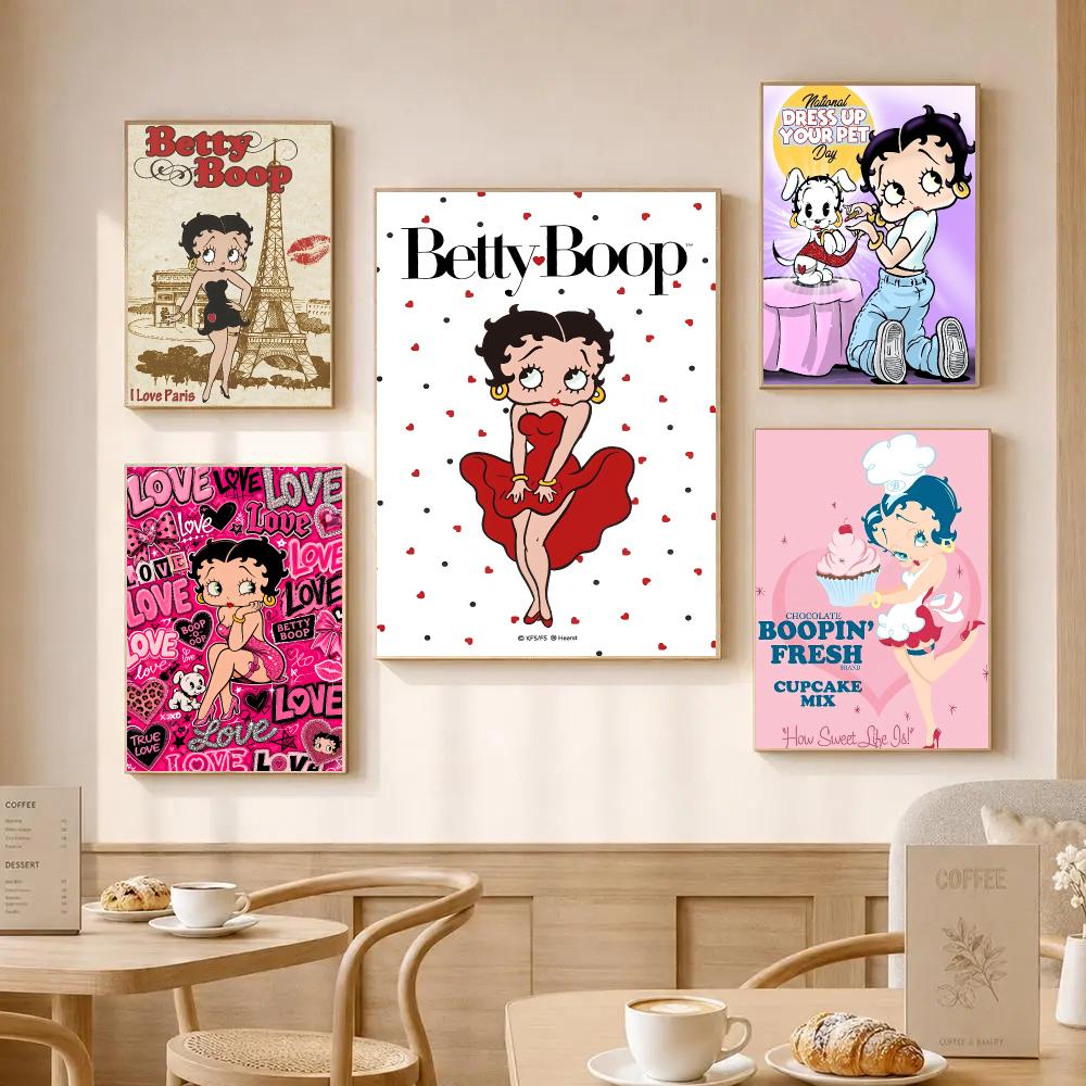 B-Betty B-Boop Sleeping Poster - Home Office Wallpaper recension och pris