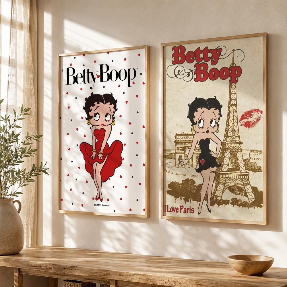 B-Betty B-Boop Sleeping Poster - Home Office Wallpaper recension och pris