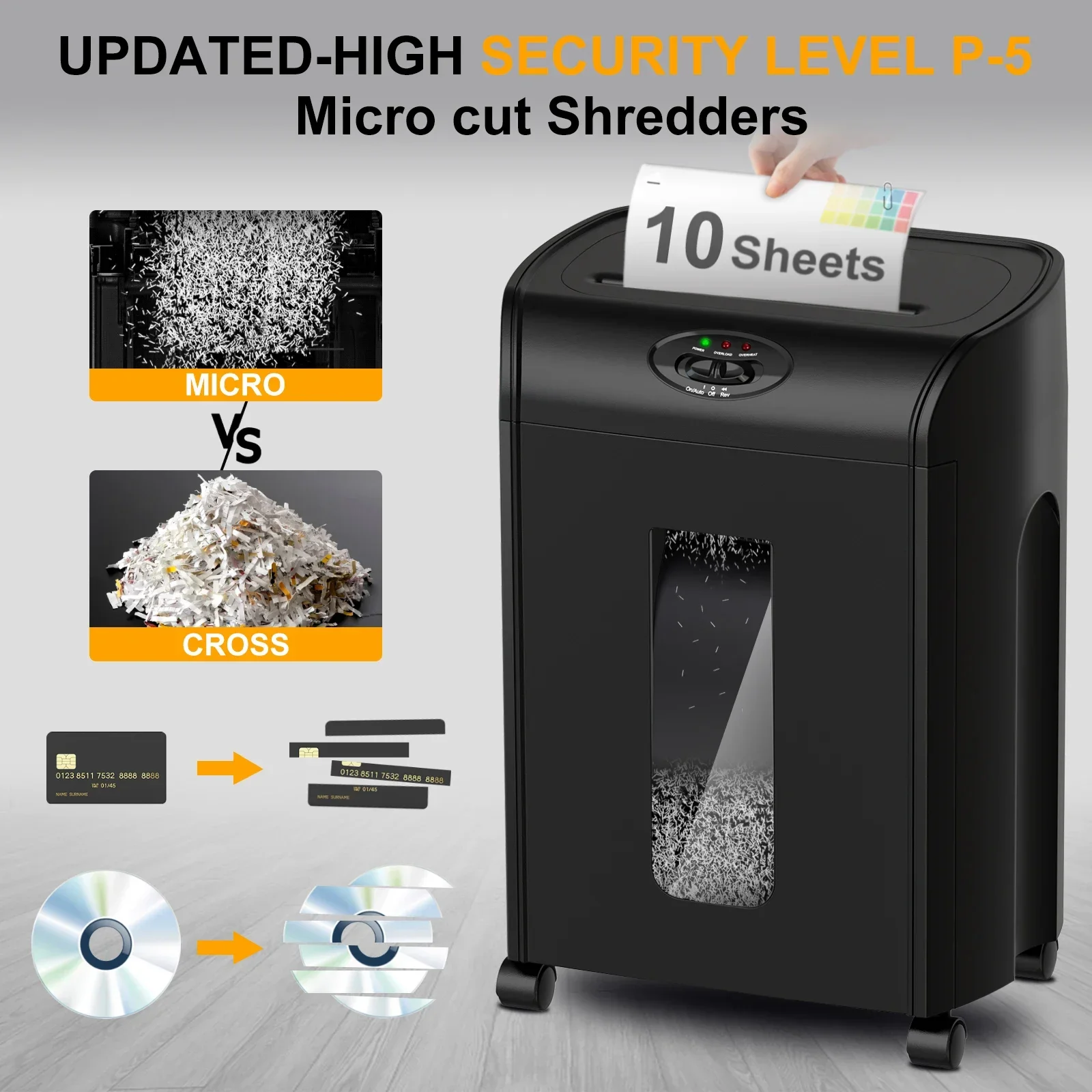 CD290P  10  Sheets  Micro Cut  - Paper Shredder Micro recension och pris