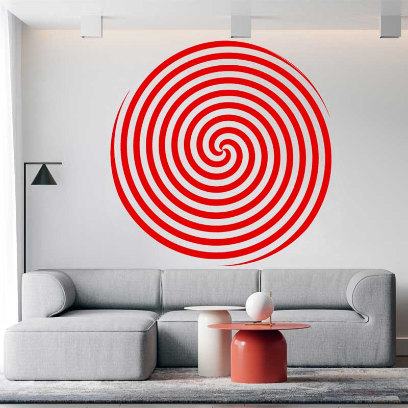 Circle Design Spiral Vision Wa - Home Office Wallpaper recension och pris