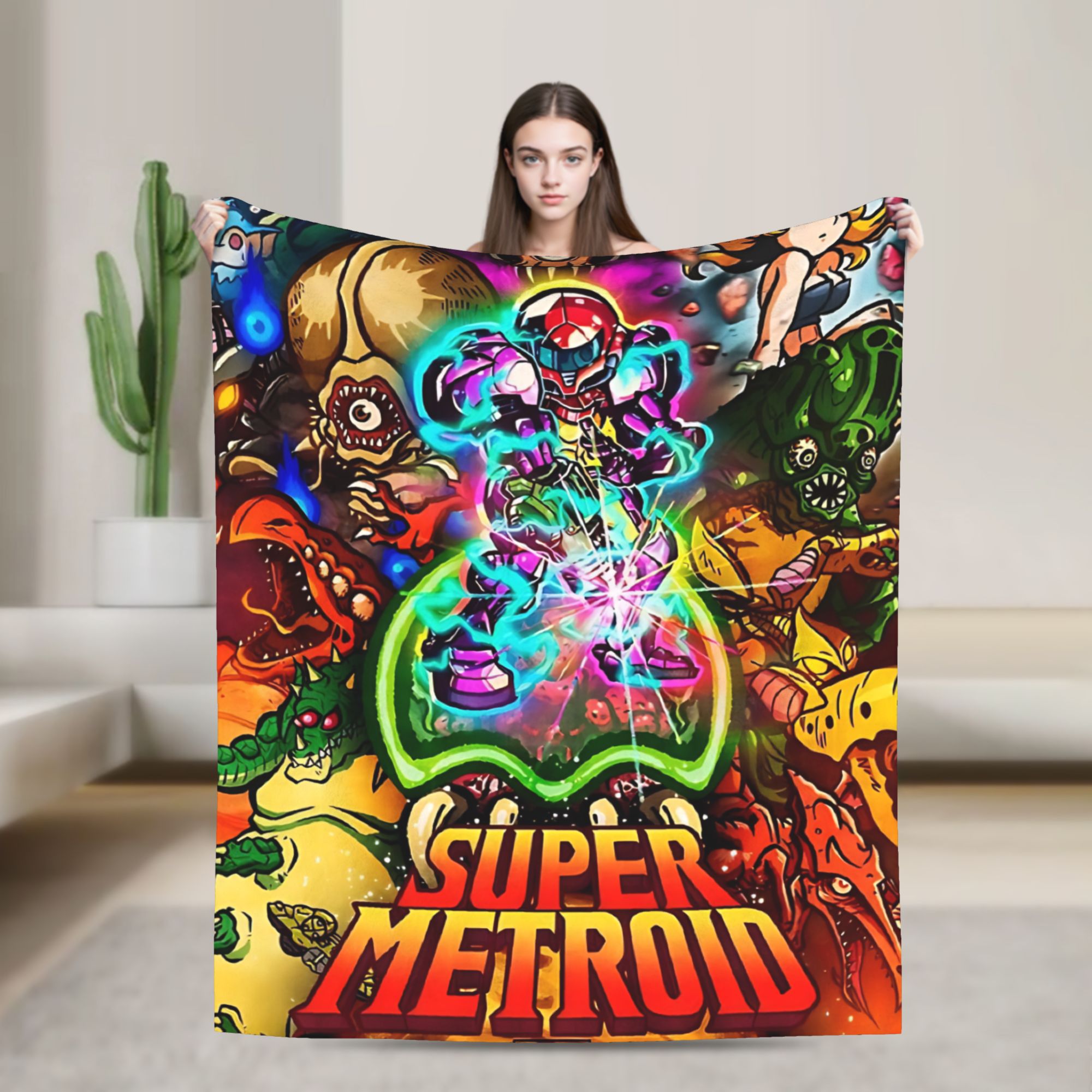 Metroids Hero Game  Flannel Bl - Home Office Trend recension och pris