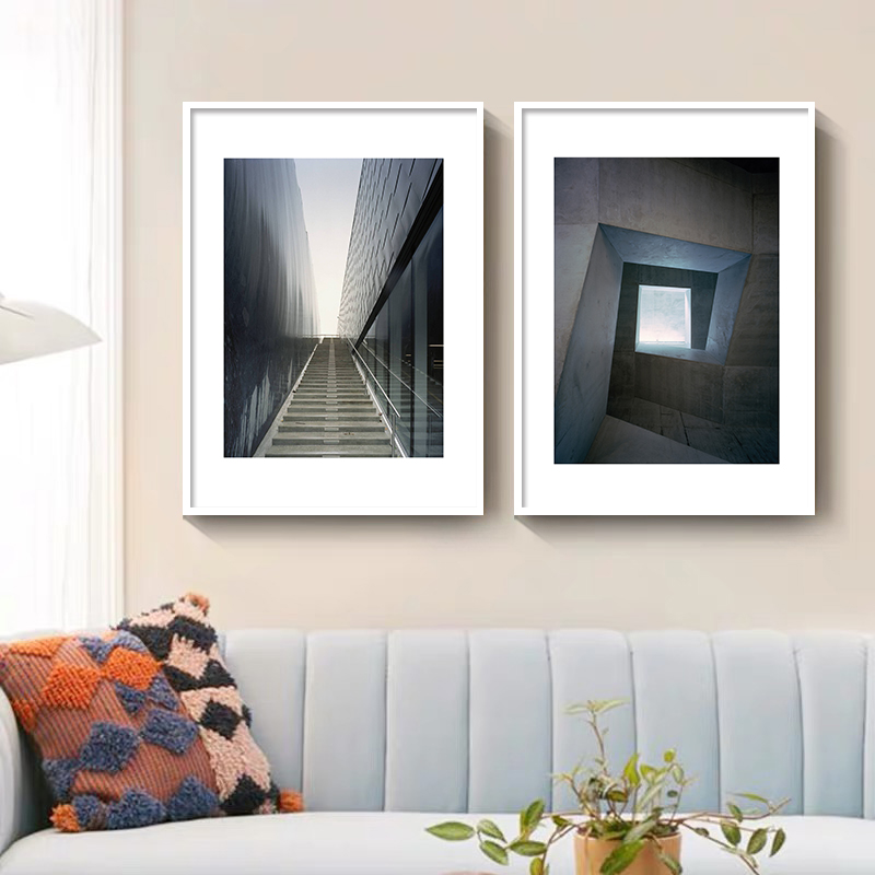 Abstract Geometric Stairs Art  - Home Office Architecture recension och pris