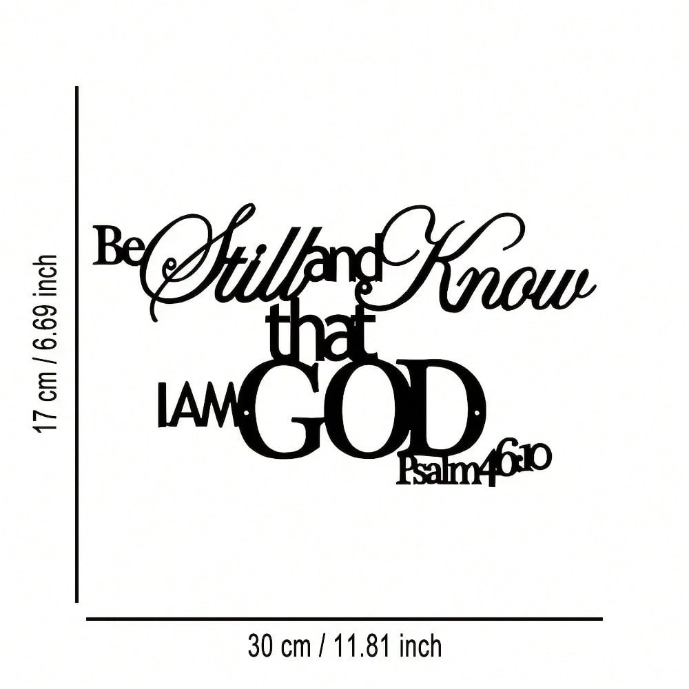 God Word Metal Wall Plaque Chr - Home Office Room Inspiration recension och pris