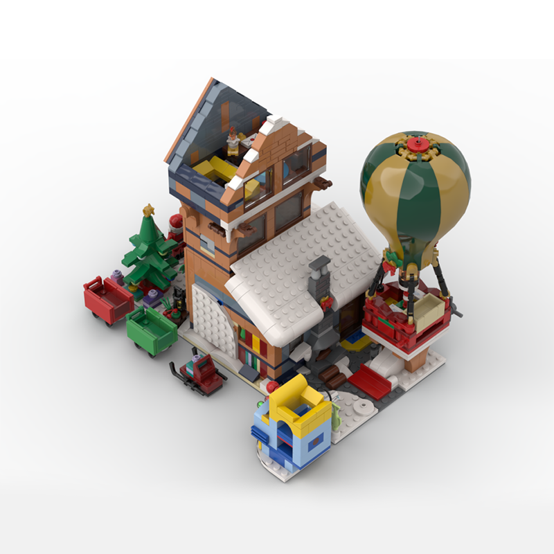 1439pcs MOC Modular Winter Pos - Home Office Architecture recension och pris