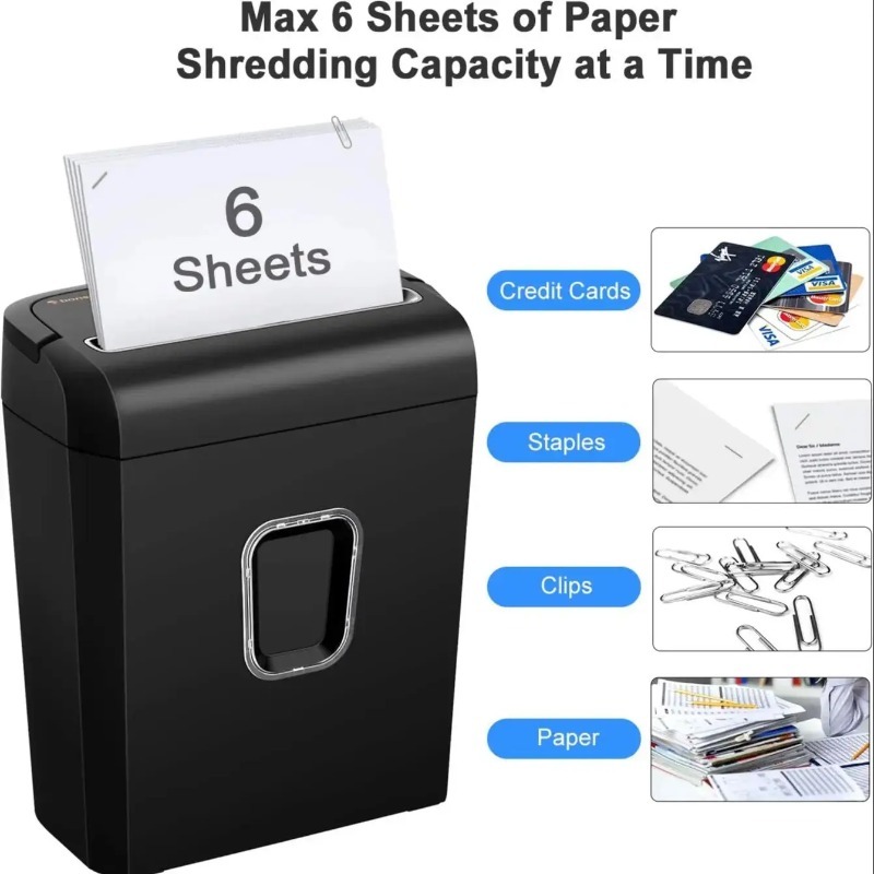 Bonsaii 6-Sheet Micro-Cut Pape - Paper Shredder Micro recension och pris