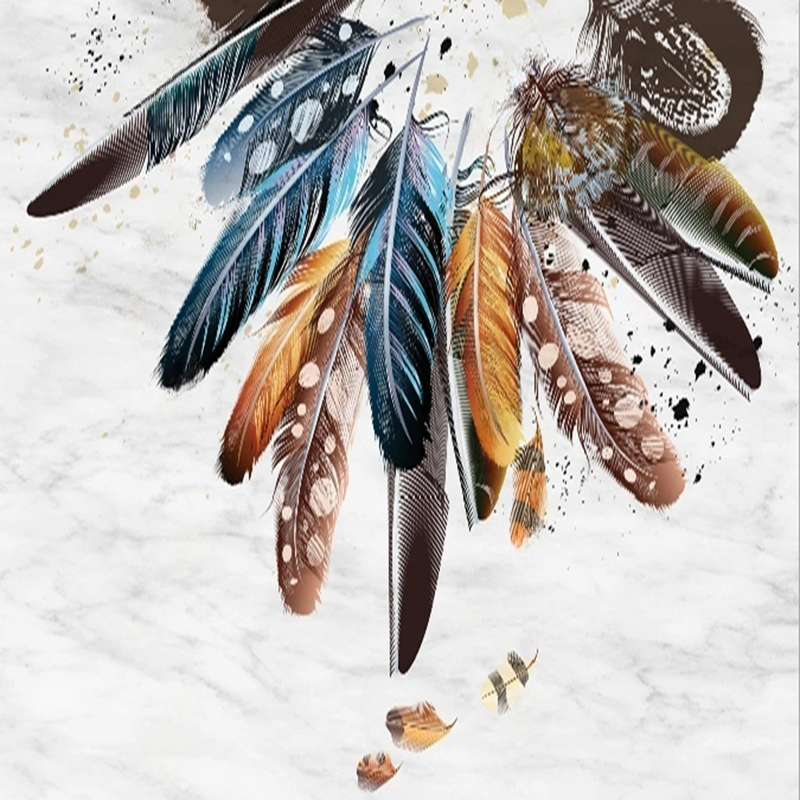 Custom Wallpaper Modern 3D Fea - Home Office Wallpaper recension och pris