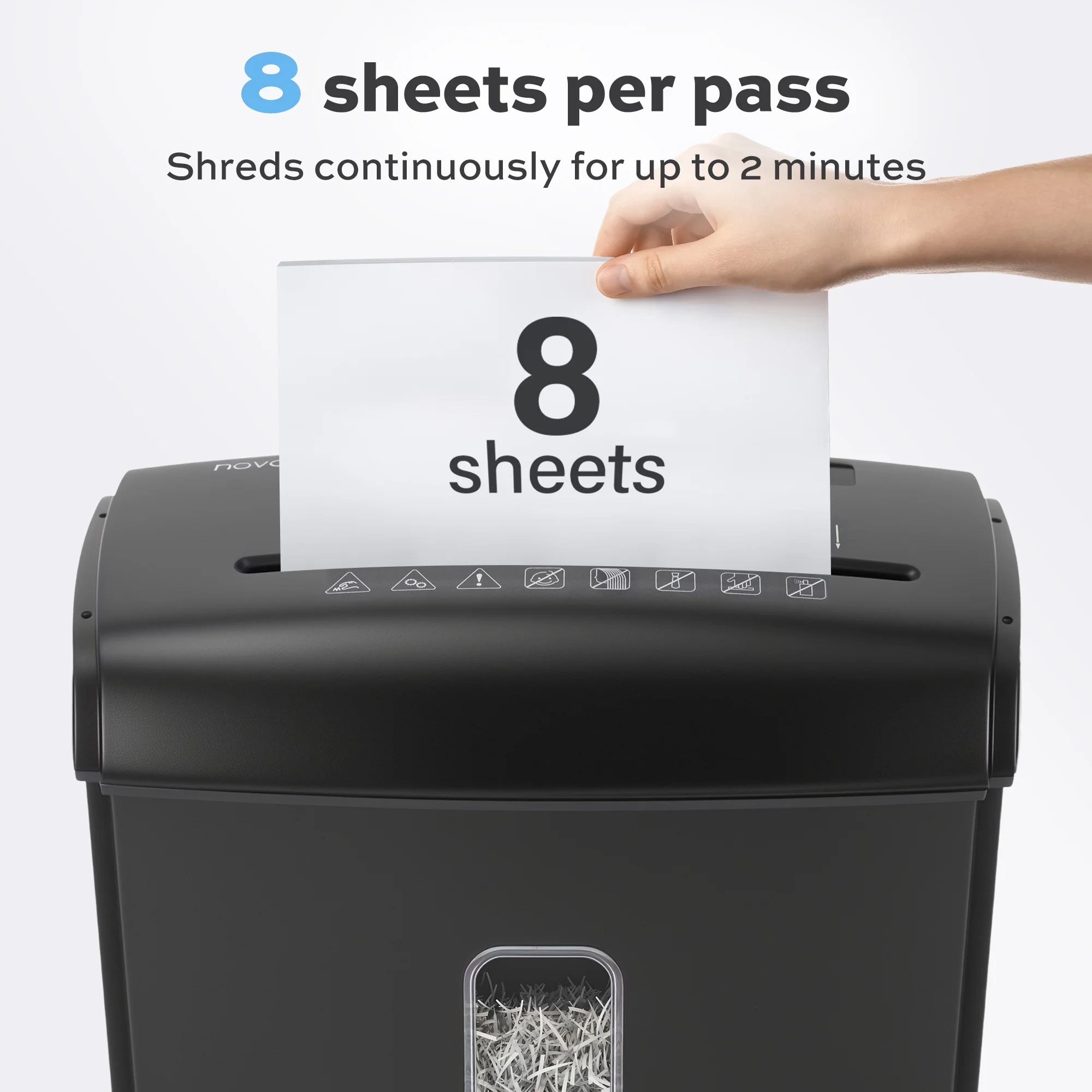 Deli 8-Sheet Micro Cut Shredde - Paper Shredder Micro recension och pris