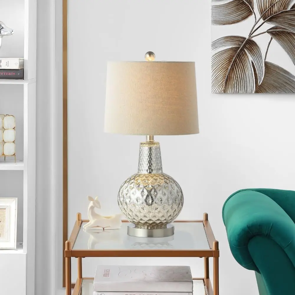 24-inch Silver/Ivory Shade LED - Home Office Living Room recension och pris